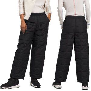 The NORTH FACE Lhotse Quilted Puffer PANTS M Black Outdoor Relaxed Fit NEW $200